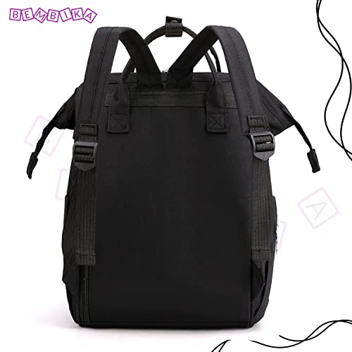 BEMBIKA Diaper Bags for Mom and Dad, Diaper Bags for mom and Baby, Mummy Bag for Multi-Function Waterproof and Large Capacity (Kitten Black) - Image 4