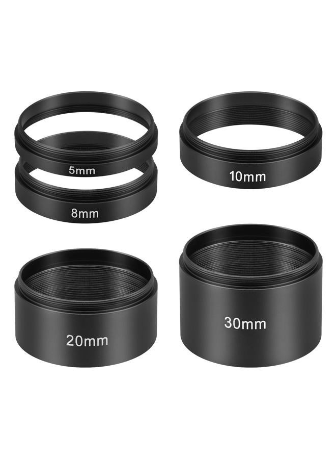 Astromania Astronomical 2"/M48-extension Tube Kit for cameras and eyepieces - Length 5mm 8mm 10mm 20mm 30mm - M48x0.75 on Both Sides - Image 1