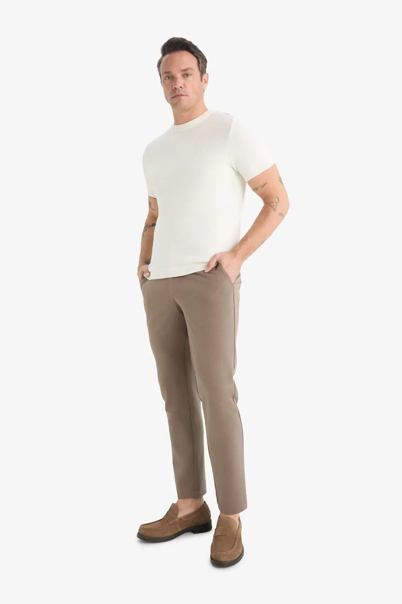 Tailored Fit Regular Hem Trousers