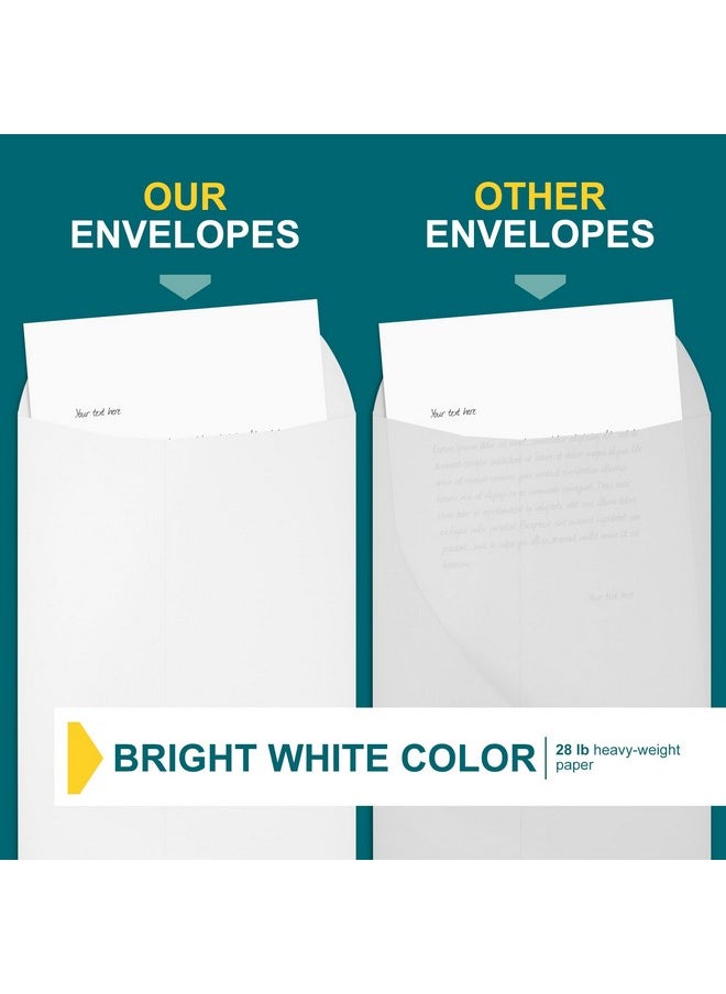 EnDoc - 9X12 Envelopes Self Seal 15 Pack Open End White Mailing Envelopes For Catalogs Presentatios Oversized Documents Self Sealing Envelopes With Peel And Seal Closure 28Lb Heavyweight Paper - Image 1