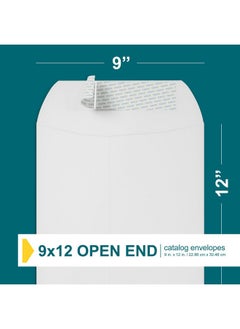 EnDoc 9X12 Envelopes Self Seal 15 Pack Open End White Mailing Envelopes For Catalogs Presentatios Oversized Documents Self Sealing Envelopes With Peel And Seal Closure 28Lb Heavyweight Paper  - Image 3