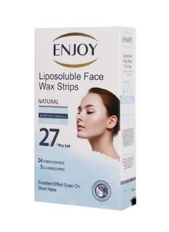 ENJOY Natural Facial Wax Strips for Normal Skin 27 Strips  - Image 2