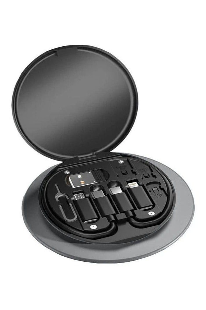 Multi Charging Cable Adapter Set, USB Type C to Micro USB/Lightning/USB Type A Cable Adapter Can Be Used as a Phone Holder - Image 1