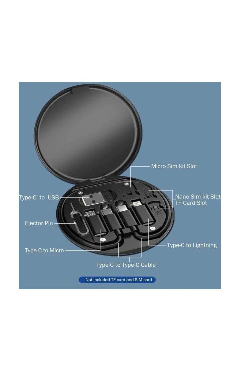 Multi Charging Cable Adapter Set, USB Type C to Micro USB/Lightning/USB Type A Cable Adapter Can Be Used as a Phone Holder - Image 4