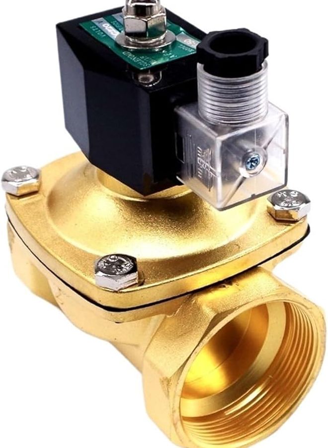 2 Way Brass Gas Solenoid Valve 1 1 4 Inch 24V AC 1 Pcs Color 2T32 - Image 3
