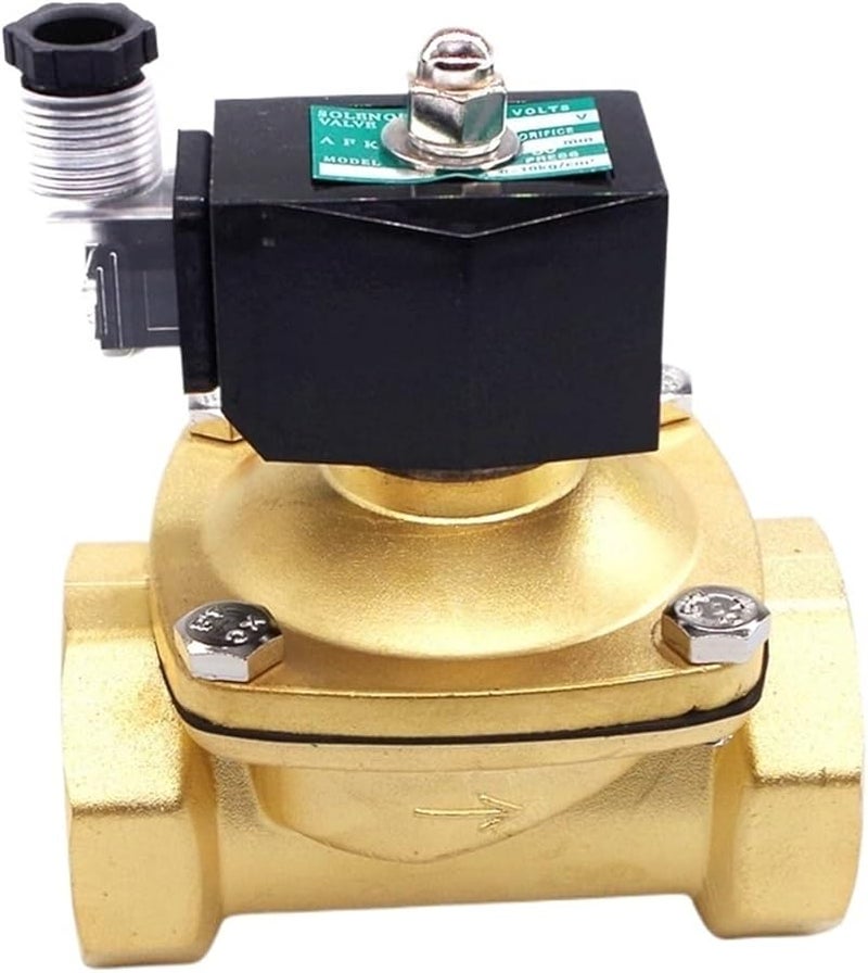 2 Way Brass Gas Solenoid Valve 1 1 4 Inch 24V AC 1 Pcs Color 2T32 - Image 4