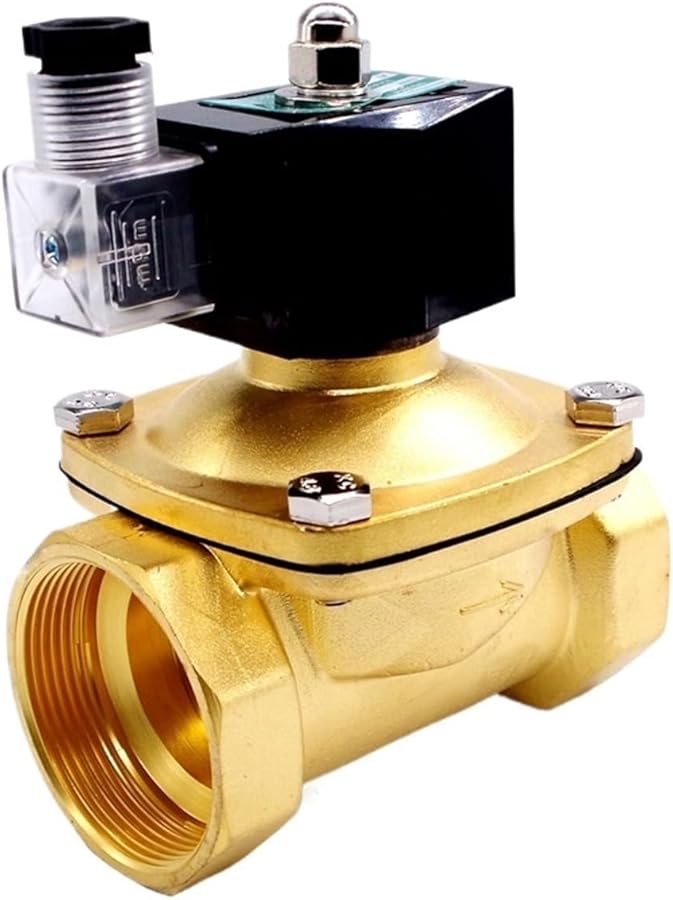 2 Way Brass Gas Solenoid Valve 1 1 4 Inch 24V AC 1 Pcs Color 2T32 - Image 5
