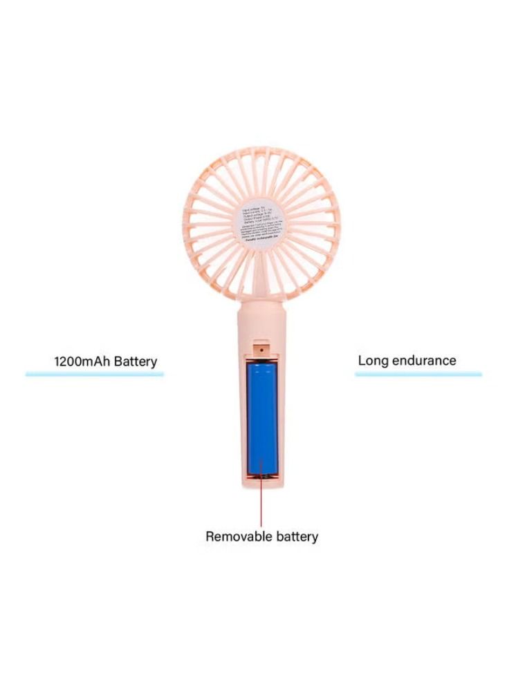 Dreamzon Portable Handheld Fan Mini Handheld Fan Handheld Desk Fan Usb Charging 3 Speed Adjustable For Office Room Outdoor Household Traveling H33903BL Blue - Image 2