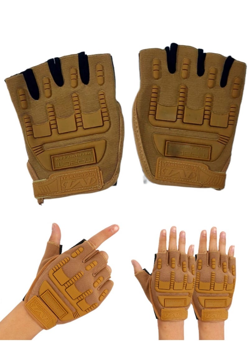 Generic Half finger gloves for gym and motorcycle riding  - Image 1