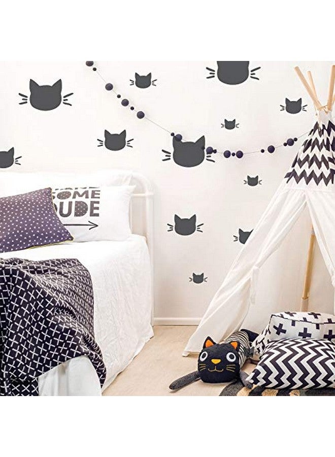 NAKLEO Painting Stencils Set for Kids, 5 Pcs Templates 3.5" to 13.4" Cat Kitten Animal, Plastic and Reusable Drawing Stencils, Children Room Decor, Craft DIY Wall Furniture - Image 3