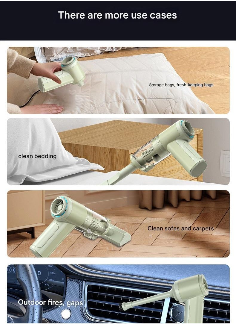 Rich Life Handheld Vacuum Cleaner Cordless | High Suction Power | Rechargeable Mini Air Duster 3-in-1 | Car & Home Wireless Vacuum | Model HD6673  - Image 5