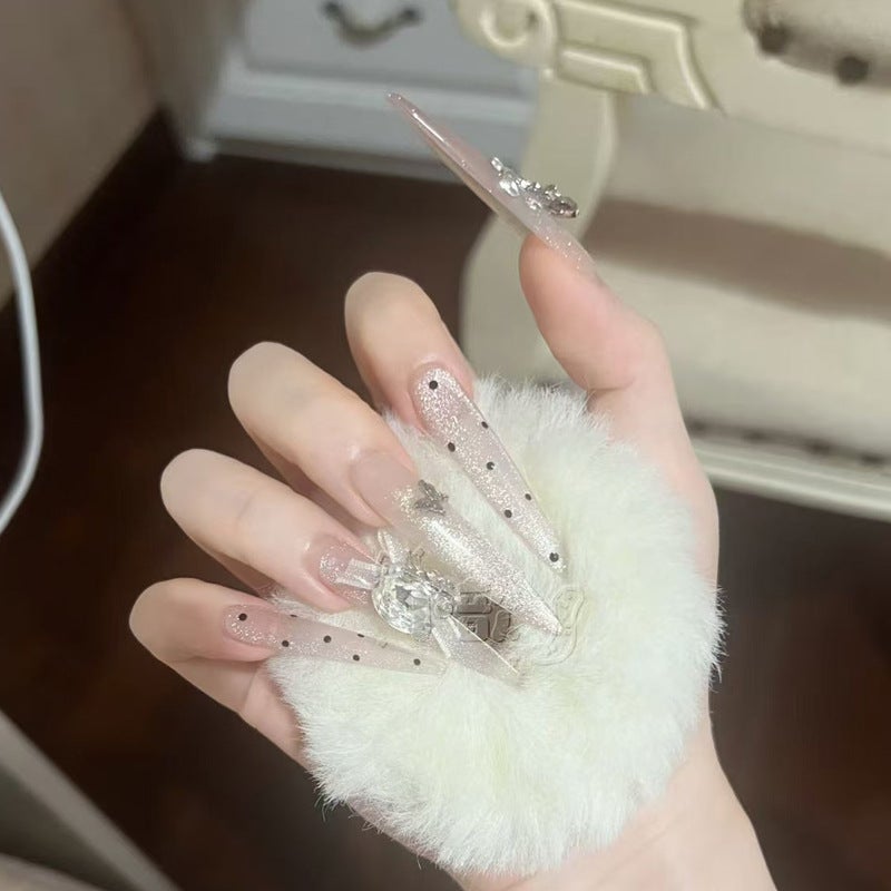 Hand-Worn Armor Butterfly Nail Pieces – Wearable Diamond Design for Ladies - Image 1