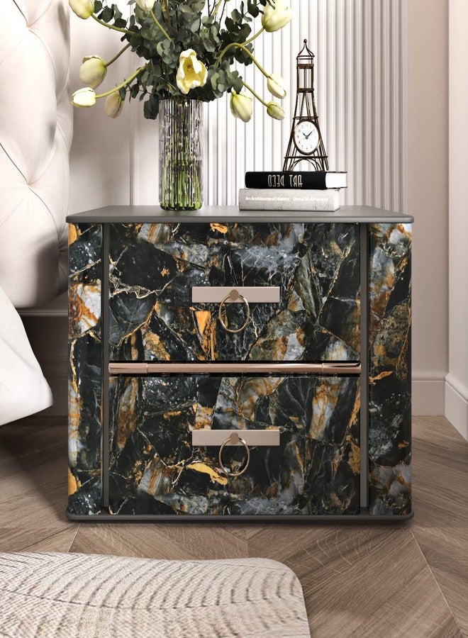 Wallercity Black Marble Contact Paper for Countertop Gold/Black Peel and Stick Countertops Marble Wallpaper for Cabients Table Vinyl Self Adhesvie Granite Wall Paper for Kitchen Bathroom 24''x118'' - Image 5