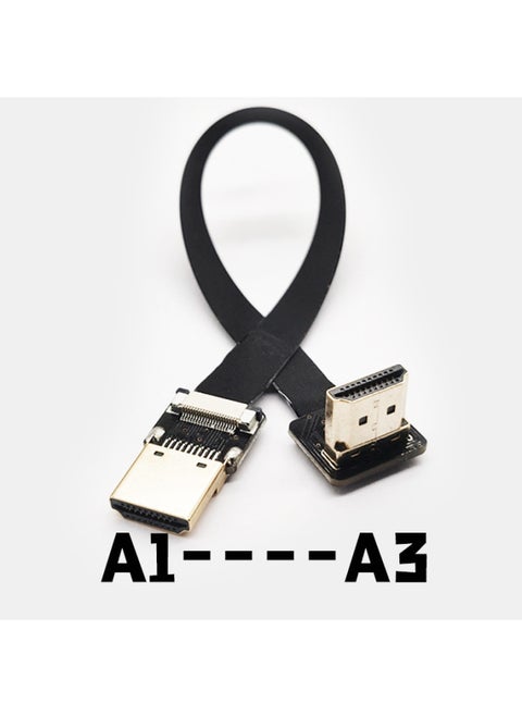 كاميرا Raspberry Pi PTZ، شاشة تلفزيون، كمبيوتر، كابل HDMI صغير عالي الدقة 4K، اختياري - اللون: A1-A3 - طول الخط: 80 سم