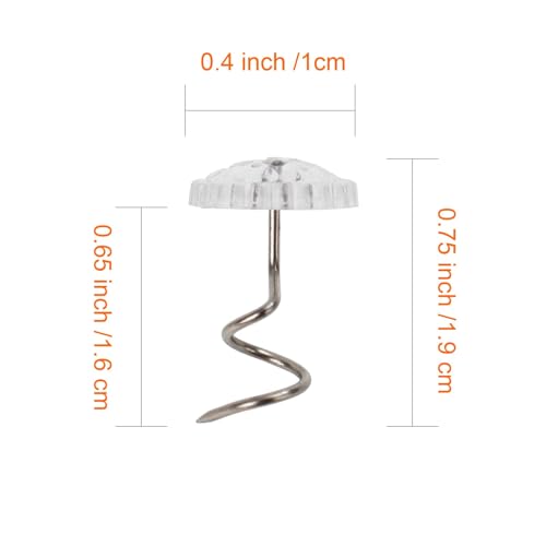 CANWUPON Upholstery Tacks & Bed Skirt Pins with Twist Design - No-Slip Fabric Holders for Furniture Upholstery, Sofa Covers, Headliners & Bedding Accessories - Image 5