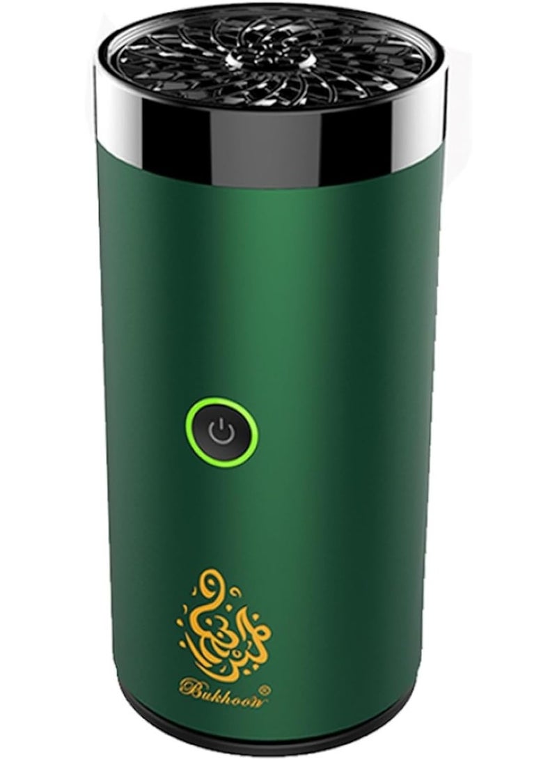 Bakhoor Electric Bukhoor Burner for Car & Home – USB Type-C Rechargeable Portable Mini Incense Burner (Green) - Image 3
