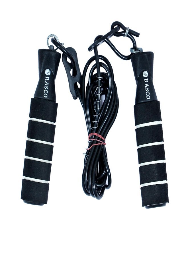 RASCO Gym KIT of Double Spring Tummy TRIMEMR with Jumping Rope for Men and Women Fitness Accessory Kit Kit Black - Image 3