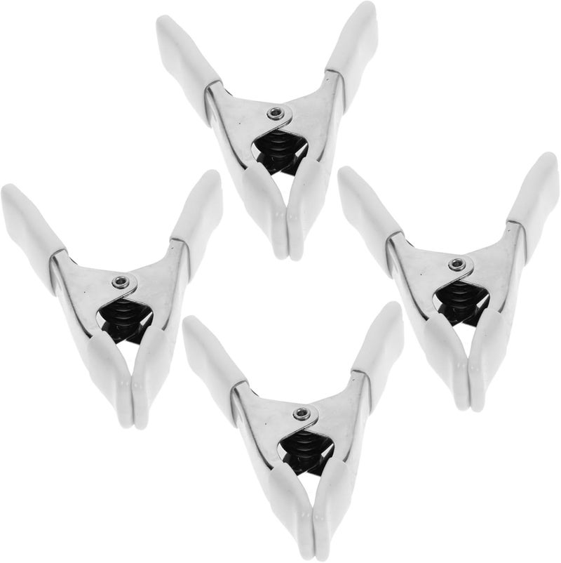 Heavy Duty Spring Clamps For Photography Backdrop Support Secure Grip Plastic Clips Set Of 4 - Image 1