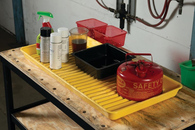 Eagle 1677 HDPE Containment Utility Tray, 36" Length x 18" Width x 2" Height - Image 2