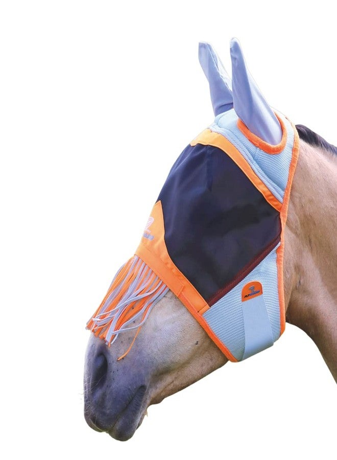 Shires Air Motion Fly Mask with Ears & Nose Fringe (Small Pony) - Image 1