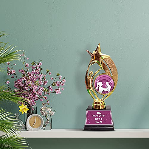 Tuelip World's Best Mom Trophy I Birthday Gift I Gift for Mom I, New Year Gift Mom, Sister, - Image 4