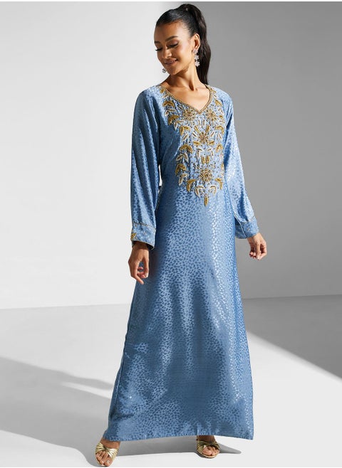 Embellished Embroidered Jalabiya