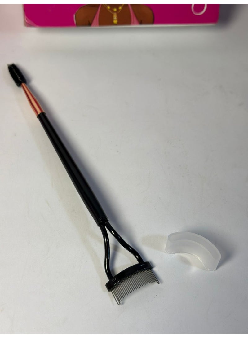 فرشاة مزدوجة الرأس لفصل الرموش والحواجب، أداة تشكيل الرموش 2 في 1، أداة احترافية لتطبيق مكياج العيون، أداة تصفيف لفصل الرموش وإزالة تكتلات الماسكارا - متعددة الألوان - قطعة واحدة - Image 2