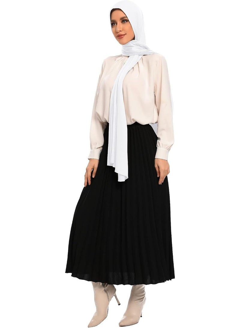 2Pcs White Jersey Hijab Scarf, 70x28 Inch Soft Breathable Silky Smooth Muslim Women Head Wrap for Daily Casual Wear - Image 1