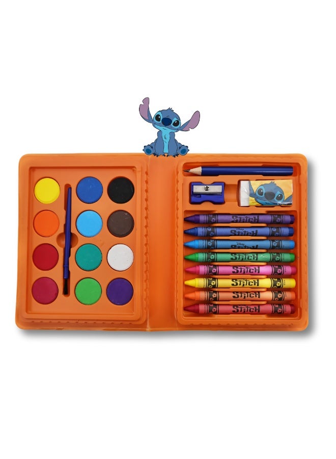 Disney Stitch 24 Pcs Art Set | Coloring Activity | Educational & Learning Kit | Ideal For Gifting | Age 3+ - Image 3