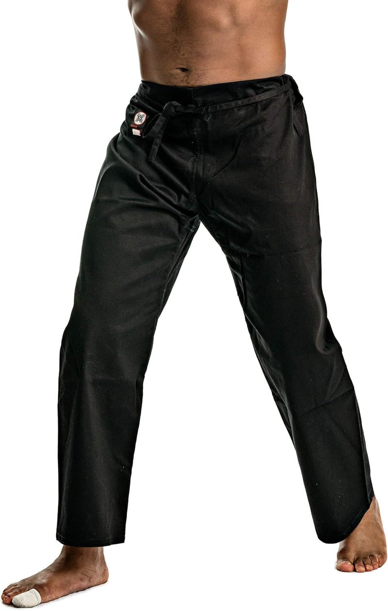 Ronin Pants Middle Weight 100% Cotton (Black, 4) - Image 4