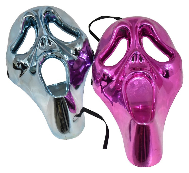 JAGMAG® Metallic Full Face Color Face Mask for Halloween, Xmas Party, Birthday Party, Bachelor Party, Adult Party for Men and Women Masquerade Ball Mask (1 pcs) - Image 3
