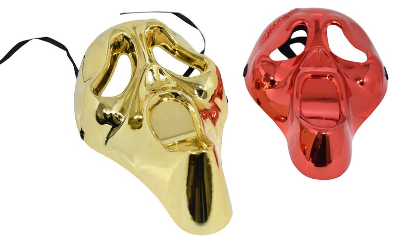 JAGMAG® Metallic Full Face Color Face Mask for Halloween, Xmas Party, Birthday Party, Bachelor Party, Adult Party for Men and Women Masquerade Ball Mask (1 pcs) - Image 2