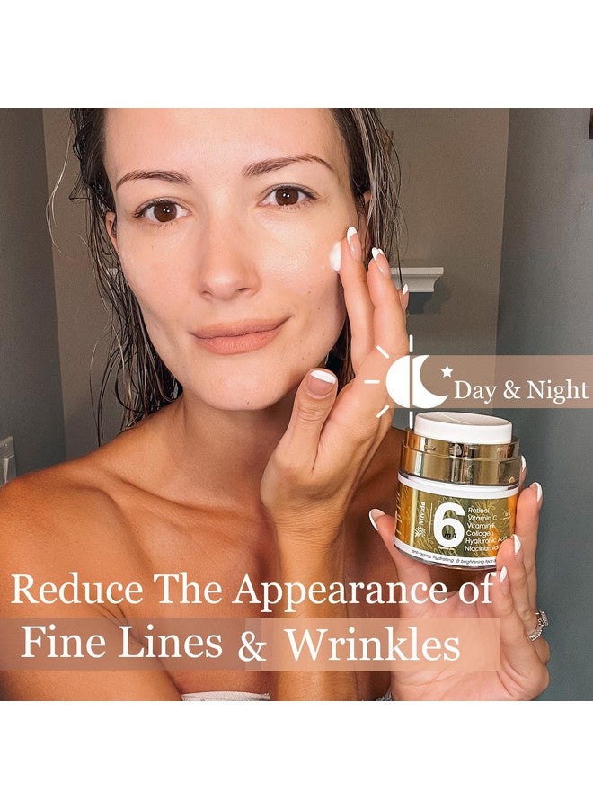 Mivida Advanced Retinol Cream For Face With Vit C E Collagen Hyaluronic Niacinamide | Allinone Antiwrinkle Collagen Moisturizer For Face & Neck | Firming Lifting Renewing | 1.7 Fl Oz - Image 3
