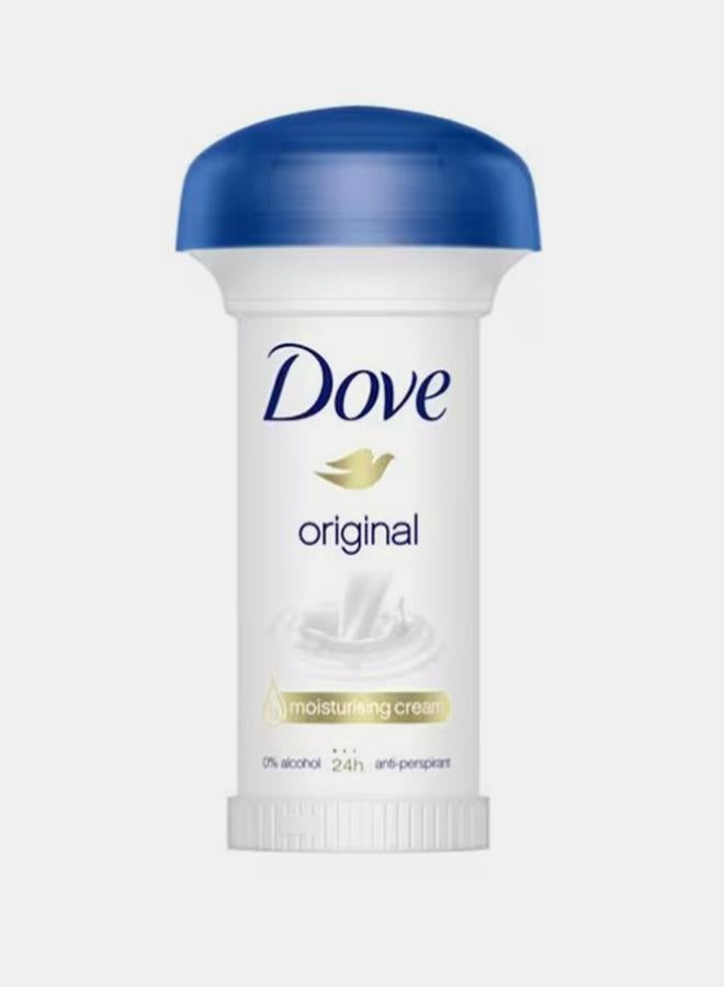 Dove Moisturising Original Deodorant Cream, 50ml - Image 1