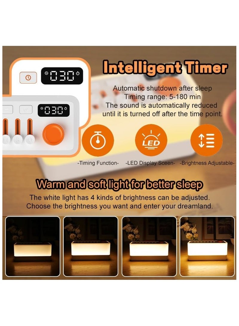 جهاز أصوات للنوم، جهاز للضوضاء البيضاء، سماعة بلوتوث، هدية لممارسة التأمل، التعلم، اليوجا، والمكتب. - Image 4