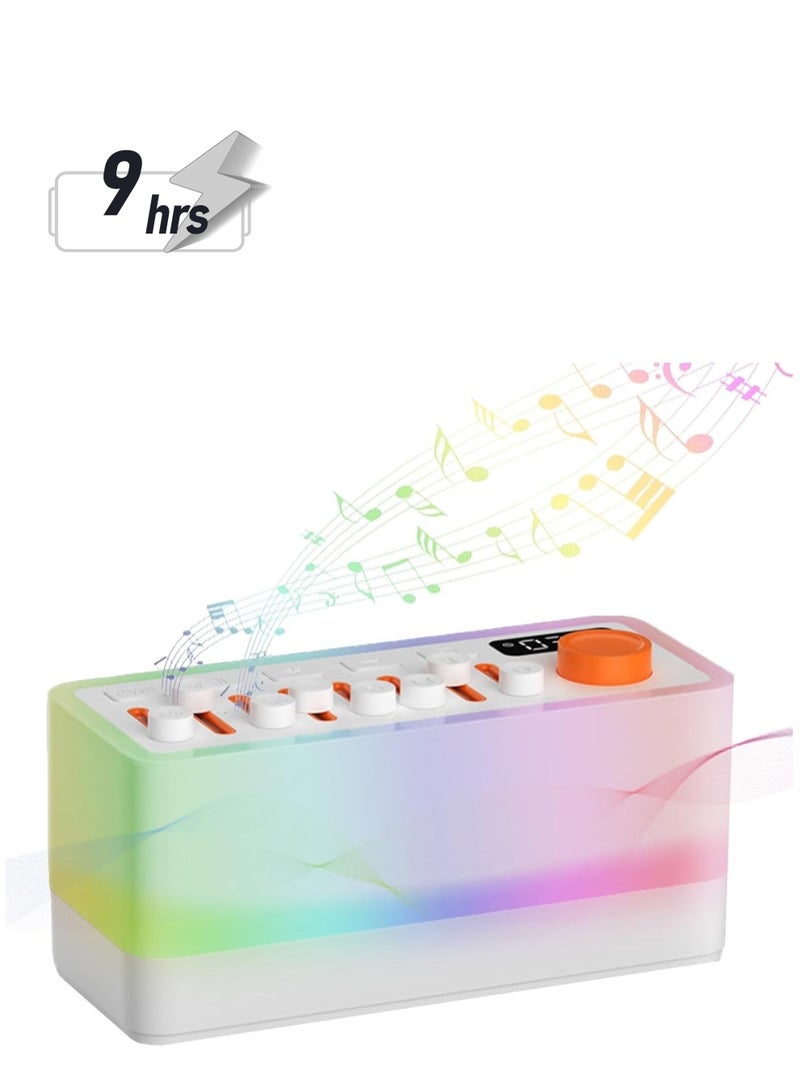 جهاز أصوات للنوم، جهاز للضوضاء البيضاء، سماعة بلوتوث، هدية لممارسة التأمل، التعلم، اليوجا، والمكتب. - Image 1