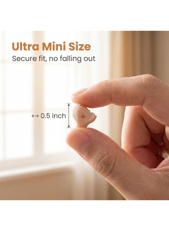 Mini Invisible Hearing-aid Sound Amplifier Volume Adjustable Ear Hearing Assistant Helper for Deaf Elderly Ear Care(For Left Ear) - Image 2