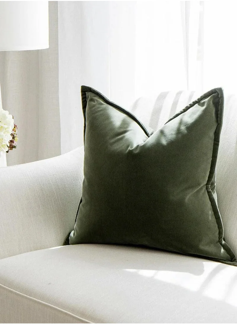 KNOT HOME Cushion Alessandra Sage (with filler) Pillow Knot Home Cover Set for Modern Sofa Contemporary Living Room Bedroom and Office Soft Washable