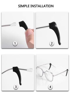 وهاواي 8 Pairs Eyeglass Ear Grip Anti Slip, Glasses Holder, Safety Eyewear Retainers for Sunglasses Presbyopia Glasses Sports Glasses  - Image 4