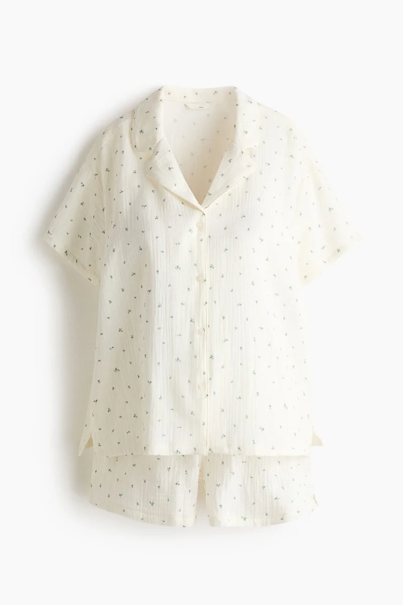 H&M  MAMA Cotton muslin pyjamas for Women | Best Price UAE