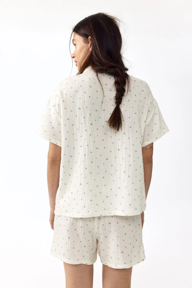 H&M  MAMA Cotton muslin pyjamas for Women | Best Price UAE