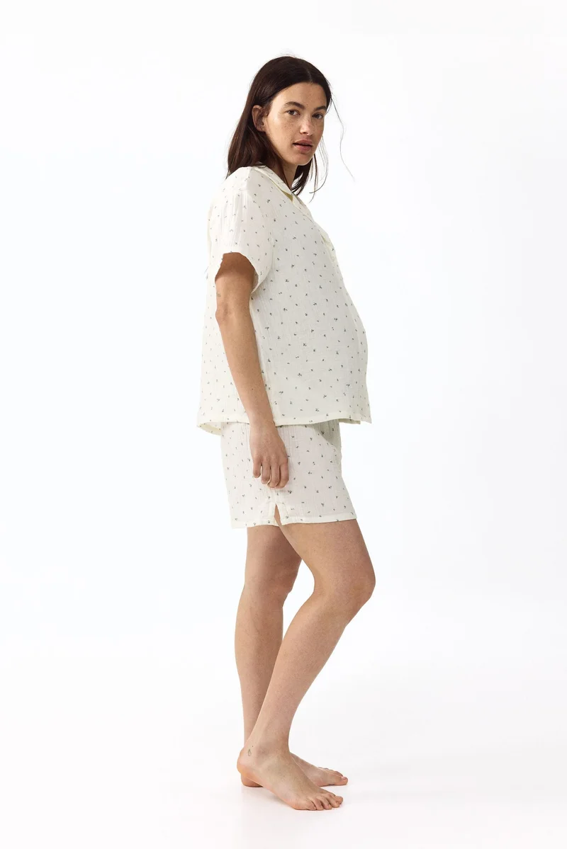 H&M  MAMA Cotton muslin pyjamas for Women | Best Price UAE