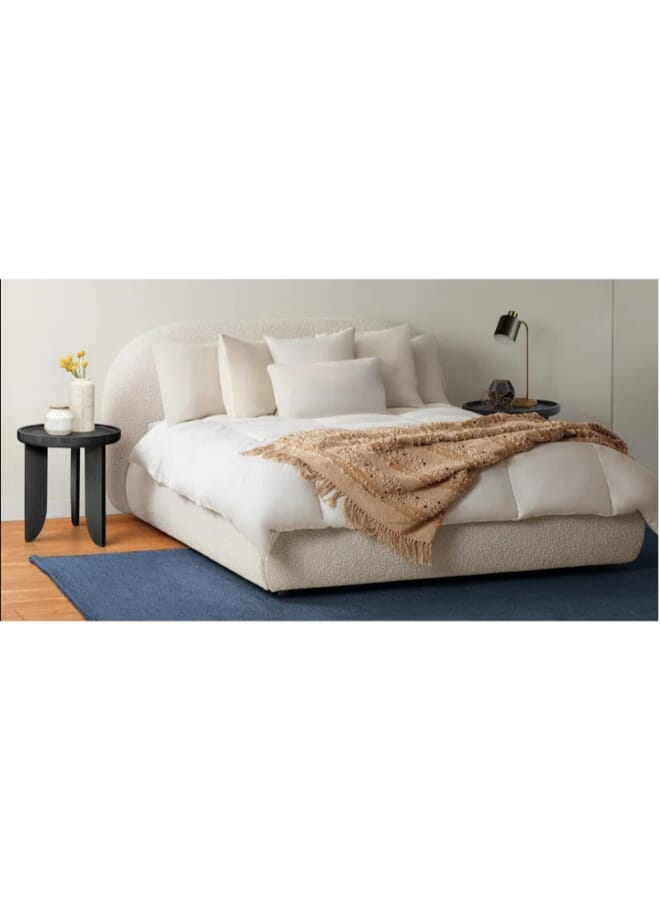 Royal Beige Boucle LunarLuxGlow Bed 200x200x125