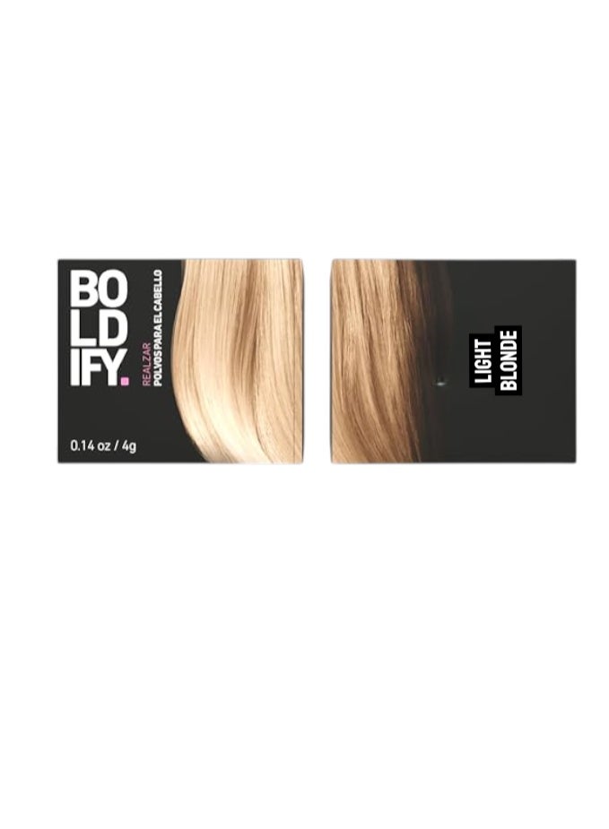 BOLDIFY Hairline Powder - Root Touch Up & Hair Loss Cover Up, Instant Gray Coverage 48-Hour Stain-Proof Hair Color Powder for Women & Men, Hair Fibers and Hair Topper Alternative (Light Blonde) - Image 1