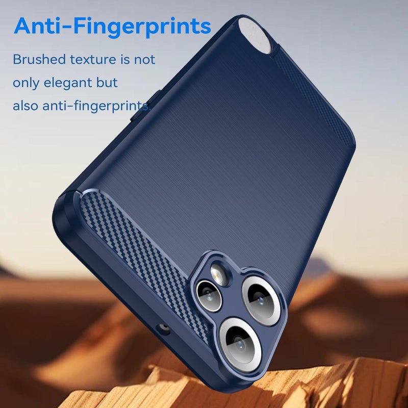 erorex For Nothing CMF Phone 2 Pro Carbon Fiber Brushed Texture TPU Phone Case(Blue) - Image 3