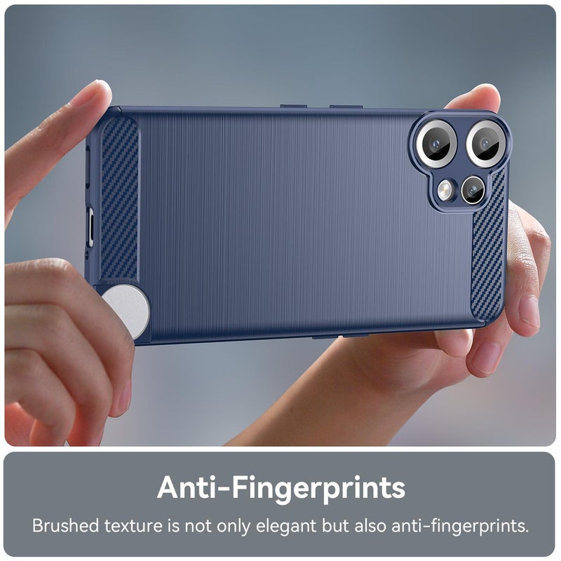 erorex For Nothing CMF Phone 2 Pro Carbon Fiber Brushed Texture TPU Phone Case(Blue) - Image 5