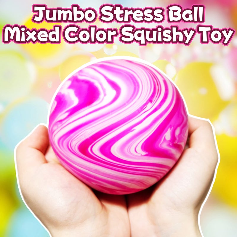 Kawaite Giant Stretchy Stress Squeeze Balls - Squishy Toys for Kids - Stretch and Pull, Jumbo Stress Dough Ball, Novelty Squishy Fidget Squeeze Toys Gifts for Boys, Girls, Adults (Pink) - Image 2