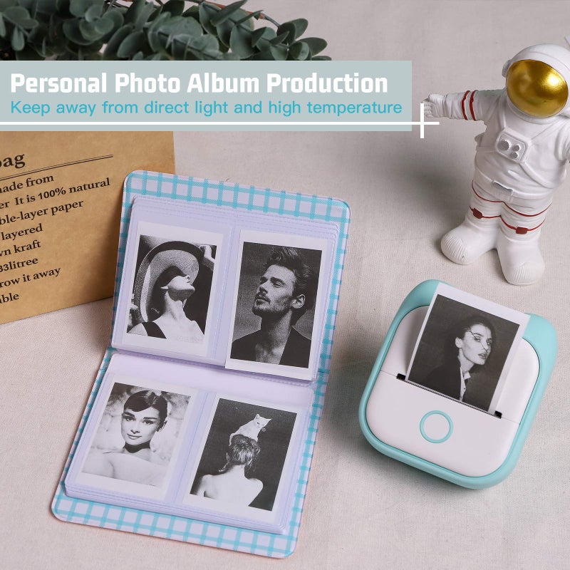 Memoking ورق حراري ميموكينغ T02/M02X/M02L أبيض - غير لاصق لمدة 10 سنوات 53 مم × 6.5 م لملاحظات الدراسة وصور المجلات والنصوص والمزيد، 3 لفات - Image 4