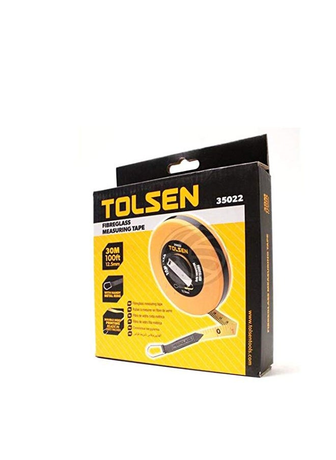 TOLSEN Fibreglass measuring tape 30m - Tolsen 