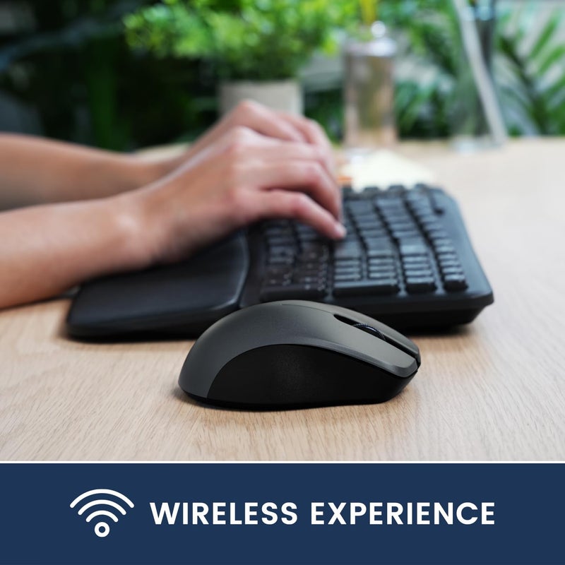 Perixx PERIMICE-821IB Wireless Bluetooth Mouse - Silent Click - Ergonomic Design - Iron Black - Image 5